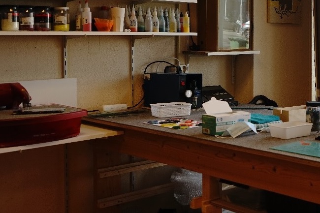 Atelier Velsen 2 glas in lood bloem